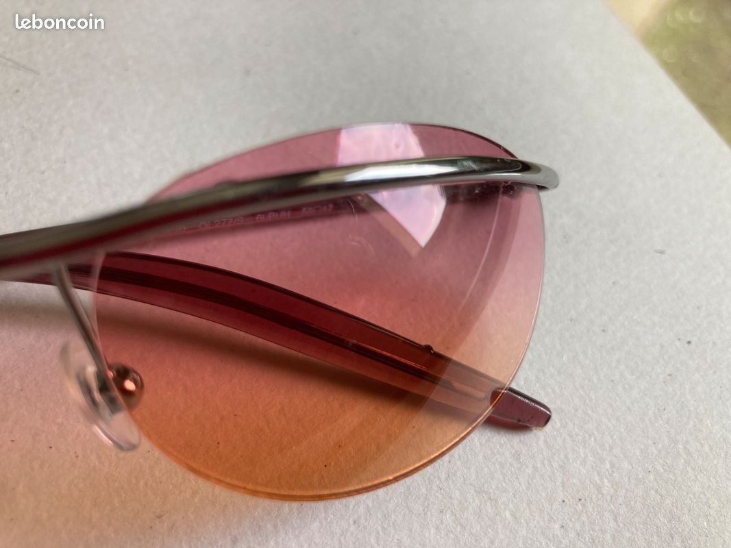 Paire de lunettes de soleil orange et rose de la marque OLIVER - neuve (image 10)