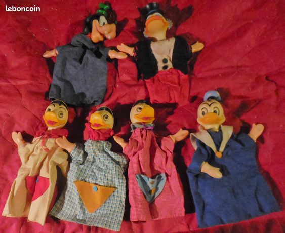 Lot De 25 Marionnettes Guignol – Pour Enfants Dès 3 Ans – Occasion (bon état Général)