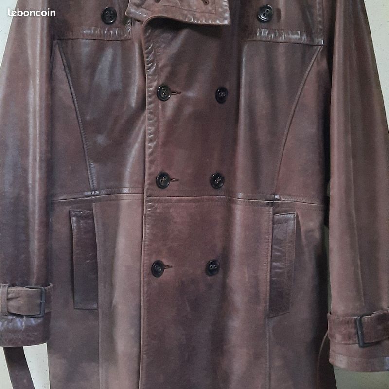 Veste en cuir homme (image 1)