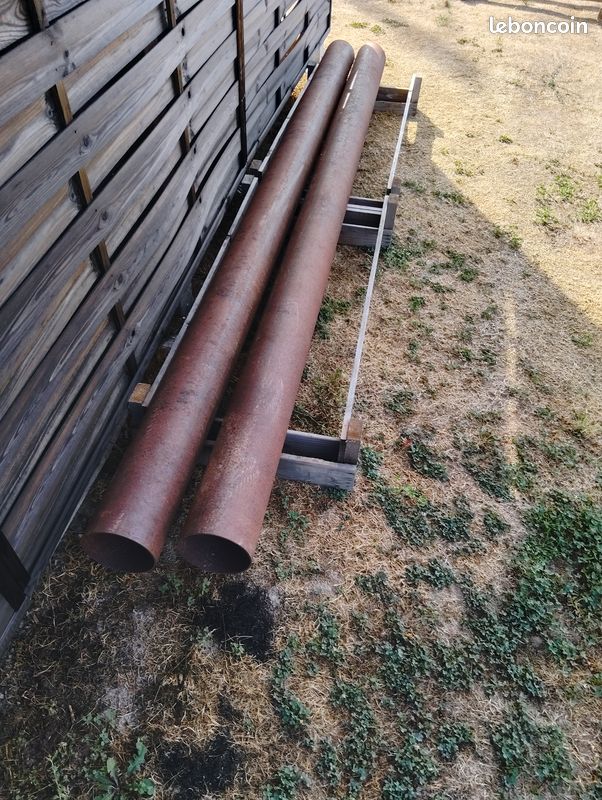 2 tubes acier 168x3 longeur 3 m (image 1)