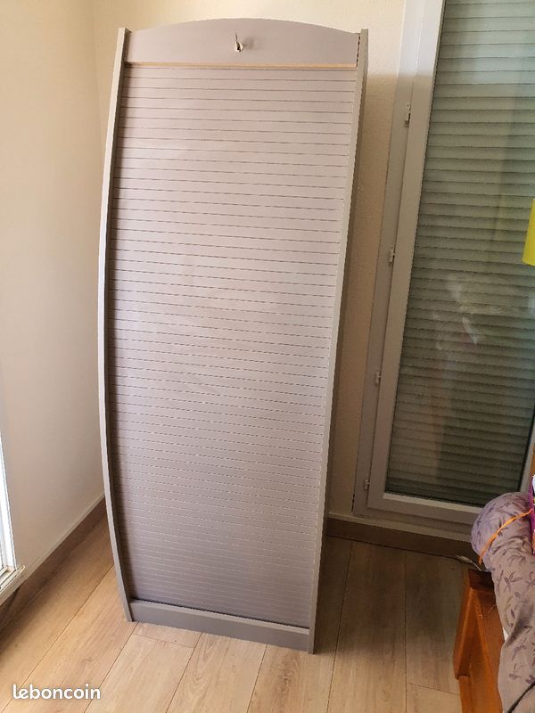 Bueau meuble d ordinateur armoire rideau (image 1)