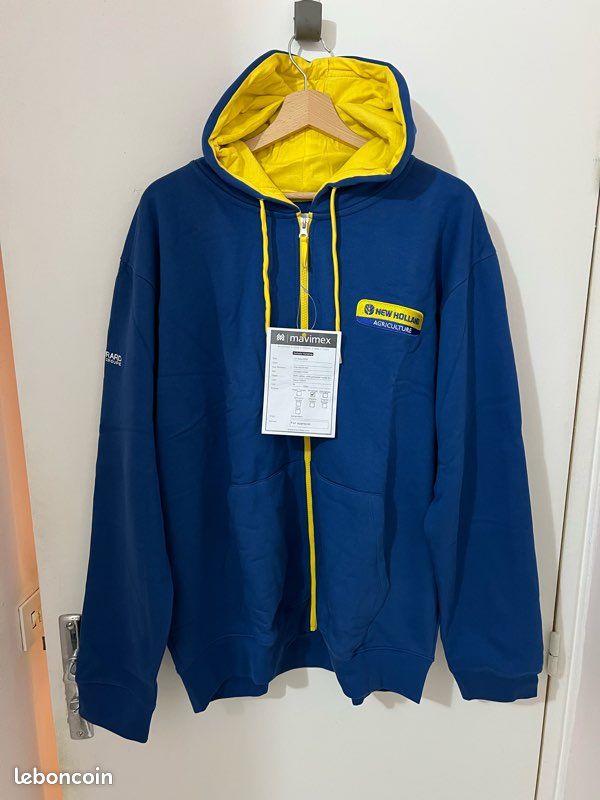 Hoodie Zippé New Holland XL Neuf Vêtements