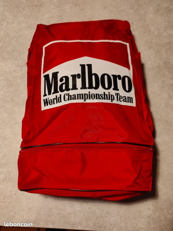 Sac à Dos Vintage Marlboro Music Années 90 - Neuf Jamais Porté, Motif Rouge Rétro