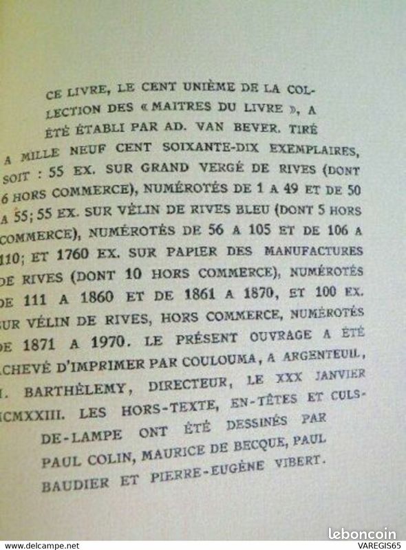 SOLITUDES - EDOUARD ESTAUNIÉ - PAPIER DE RIVES - 1e Ed 1922 - 1760 ex - G.GRÈS (image 9)