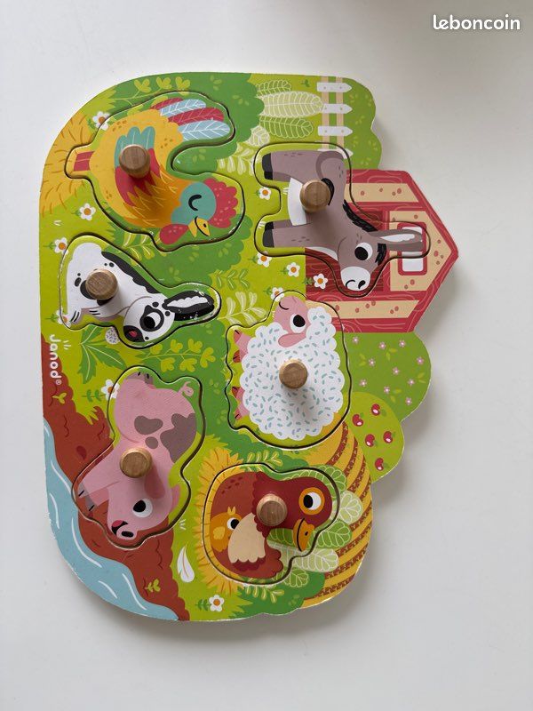 Puzzle happy farm Janod (image 1)