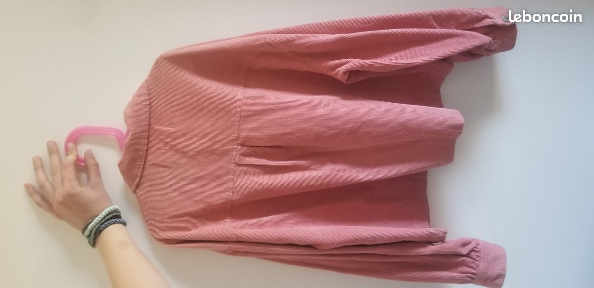 Veste en velours rose Vêtements