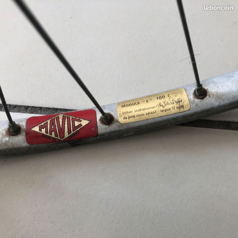 Paire De Roues Vélo De Route Vintage Mavic MA2 - 700c - 6 Vitesses - Occasion