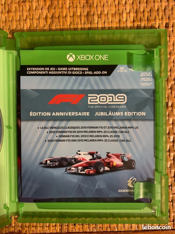 HOT 2019 Game F1 2019 Xbox One X F1 2019 Très Bon état X