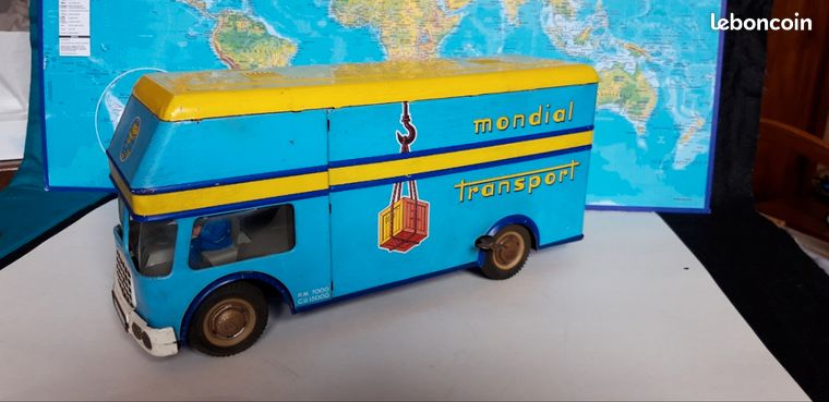 Camion Joustra 606 Mondial Transport - Tôle, Fonctionnel, Boîte Très Bon état - RARE