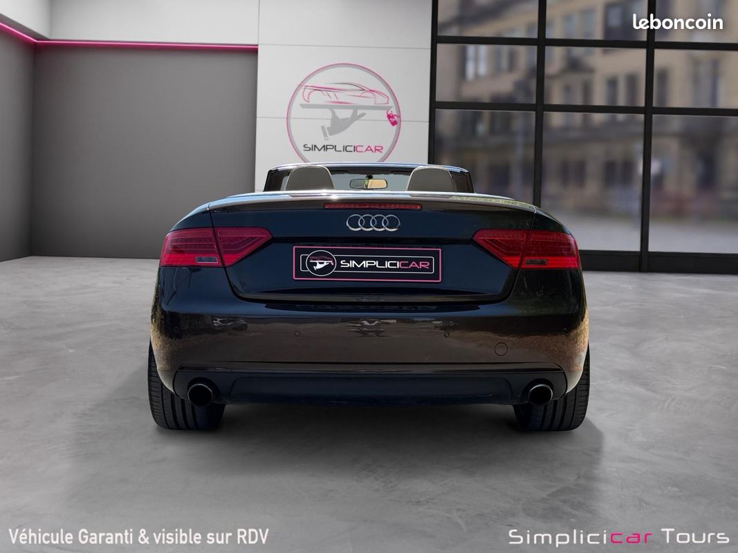 AUDI A5 FACELIFT CABRIOLET 2.0 TFSI 211 S LINE MULTITRONIC 211Ch CONFIGURATION RARE SONO B&O SIEGES CHAUFFANTS CLIM AUTO BI ZONE TELEPHONE AUDIO BT Garantie 12 mois (image 10)