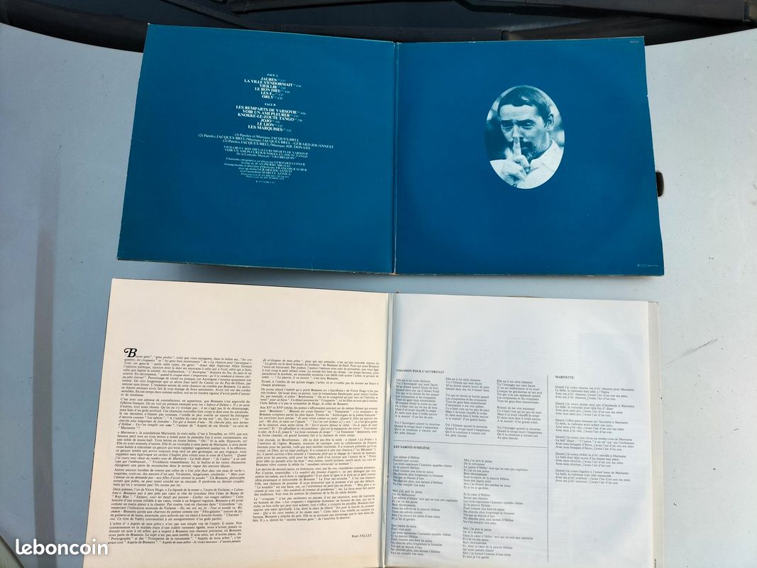 Vinyle 33 tours Jacques Brel Georges brassens (image 3)