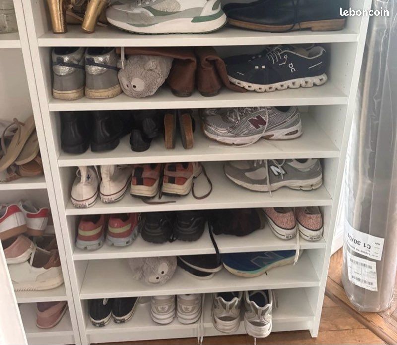 76 x 26 Aménagement Maison 1 Tablette supplémentaire mélaminé planche compatible IVAR Placard rangement meuble chaussures idéal 7 planches 80 cm de large / Etagere billy ikea 70 vendu moitié prix neuf (image 2)