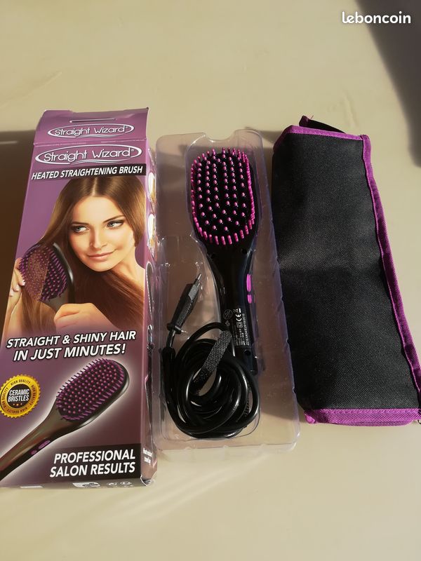 Brosse à cheveux chauffante et lissante (image 1)