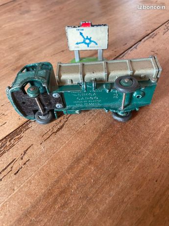 DINKY TOYS Réf 33B Simca Cargo Benne Entrepreneur 1955 - Vert/Gris - État Quasi Neuf (sans Boîte)