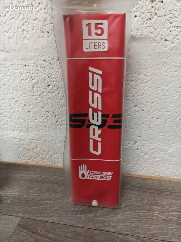 Cressi Dry Bag Sac à Dos étanche Pour Les Activités Sportives Mixte Adulte, Noir (Noir/Orange/Bicolor), 20 LT
