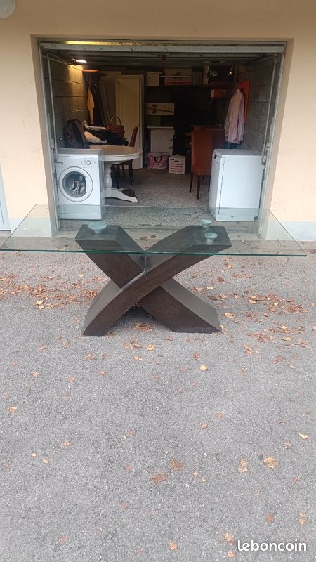 Table repas plateau en verre trempé (image 2)