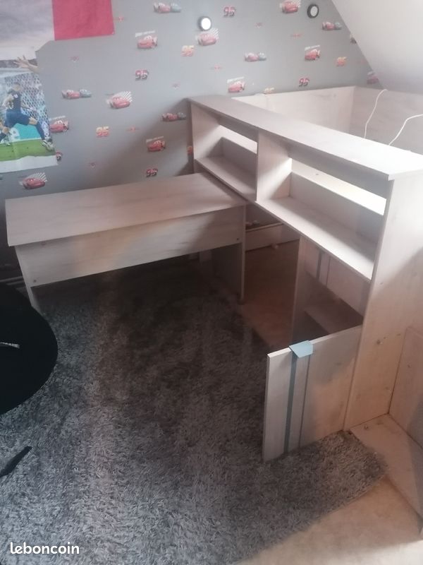 Lit avec bureau (image 2)