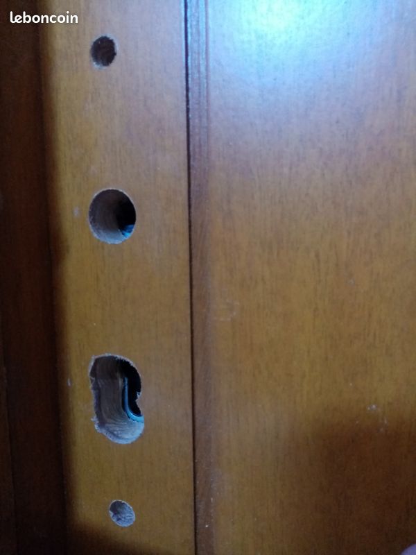 2 portes d'entrée chêne avec cadre (vente unité ou lot) (image 2)