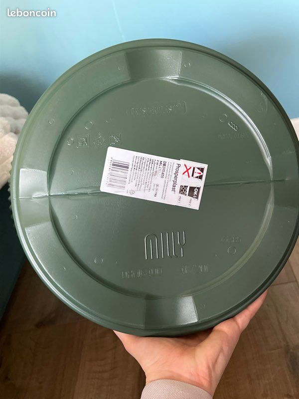 Grand cache-pot Prosperplast modèle Nilly – Vert sauge – Ø 40 cm (image 3)