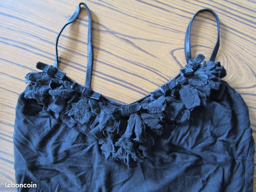 T shirt débardeur noir morgan S (image 3)