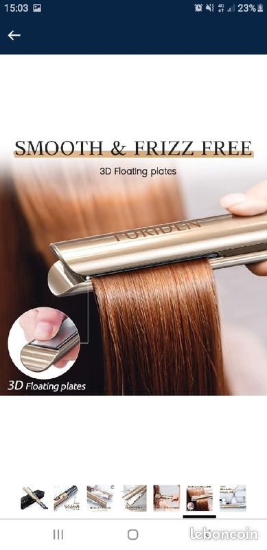 Lisseur Cheveux, FURIDEN Lisseur, Fer a lisser, Lisseur Boucleur Cheveux, Plaque Cheveux, Liseur, Li (image 6)