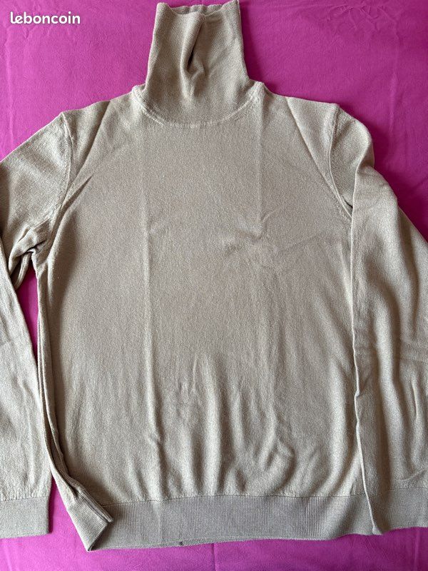 BOSS col roulé beige M (image 1)