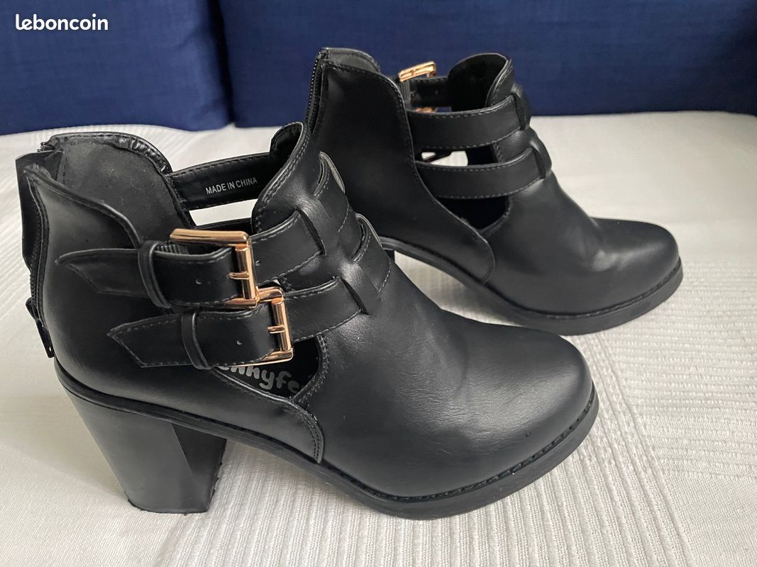Bottines noires Taille 38 (image 4)