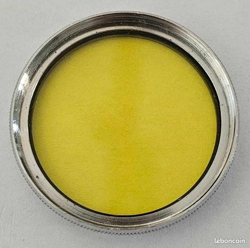 Filtre photo jaune pour objectif filtre vissable 37mm (image 1)
