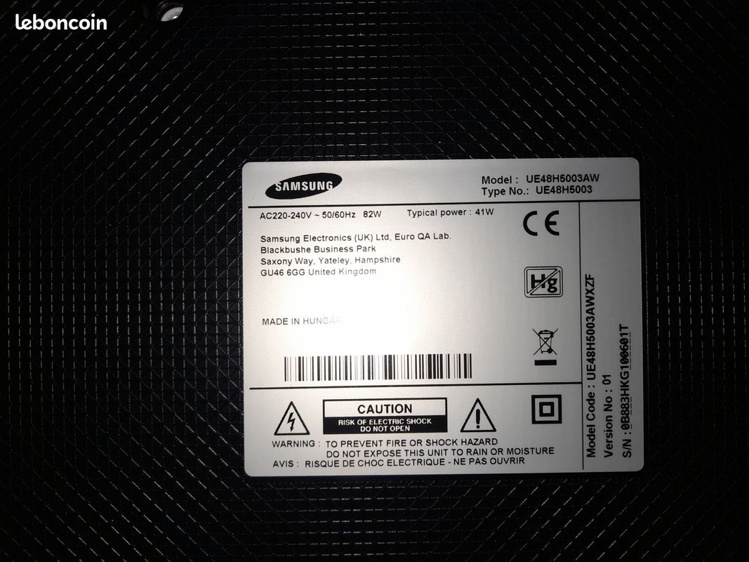 TV Samsung LCD à rétroéclairage LED 121cm (image 3)