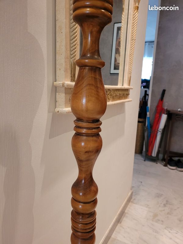 Lampe vintage en chêne massif espagnol (image 3)