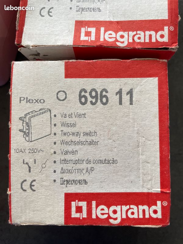 Interrupteurs étanches Legrand Plexo - Lot de 4 (image 5)