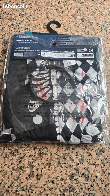 Déguisement arlequin taille 11-14 ans neuf (image 2)