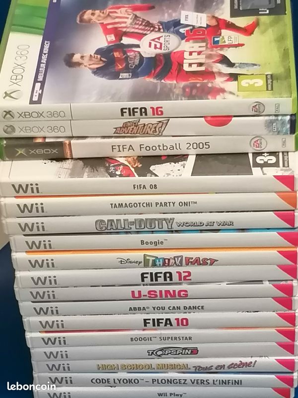 Jeu de wii 14 +3 jeu xbox soit 17 jeu l unité (image 1)