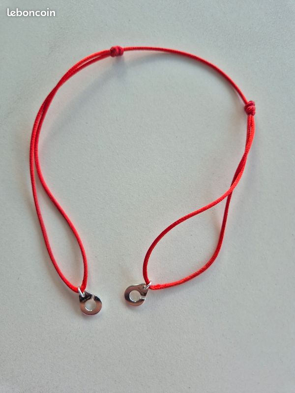 Collier Dinh Van- Or blanc-Lien orange Montres Bijoux