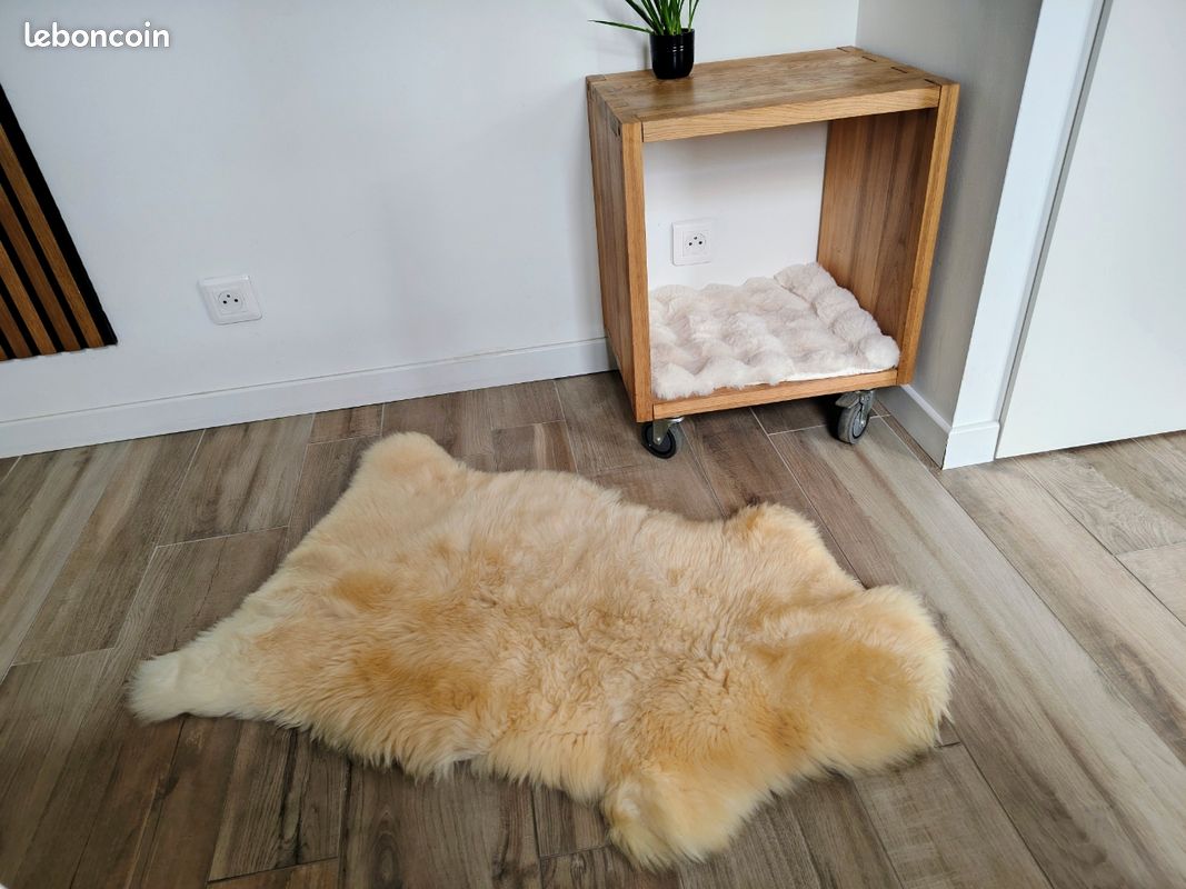 Grand Tapis En Peau De Mouton Toscana – Fourrure Véritable – 160 Cm – Neuf Sans étiquette