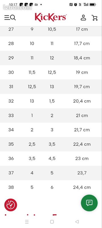 Tableau Taille Chaussure Uk Enfant Chaussure Lacoste Guide Taille