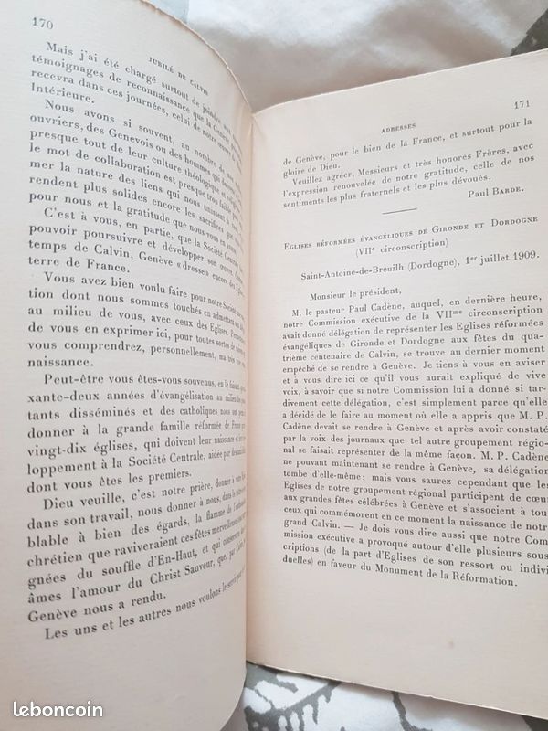 Jubilé de Calvin à Genève, juillet 1909 (Allocutions, addresses, lettres et documents) (image 7)