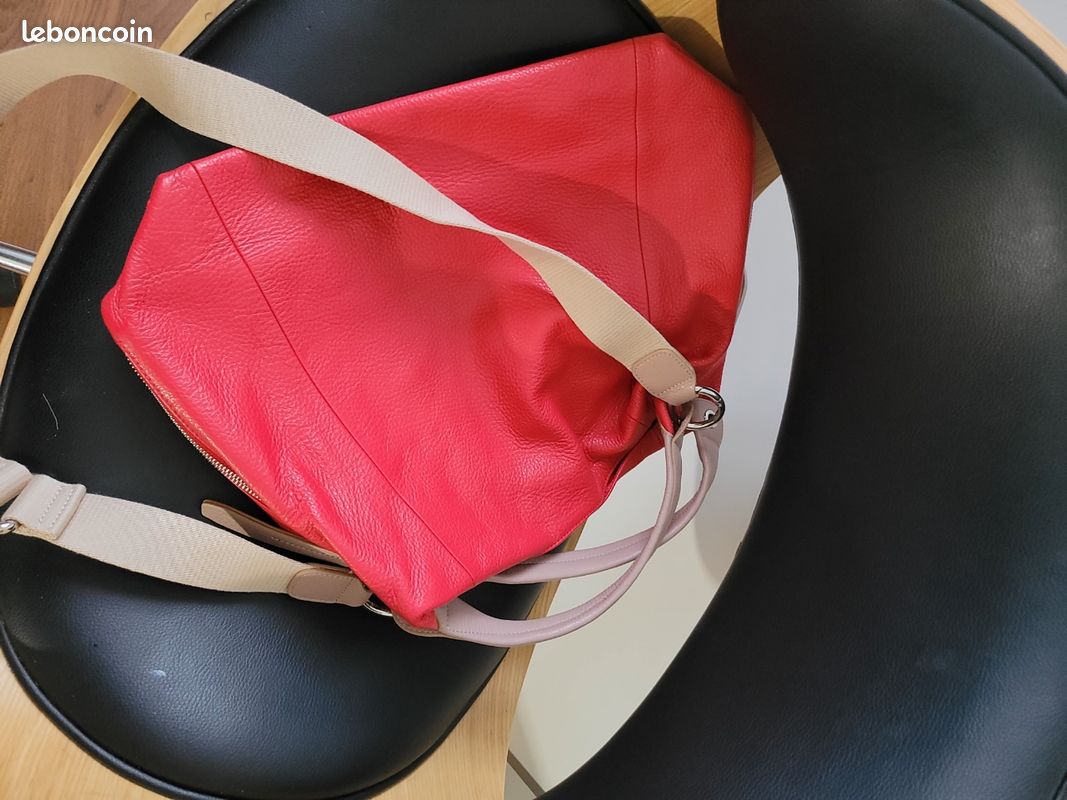 Sac à Main En Cuir FURLA Modèle Souffle - Marron/Noir - Neuf Sans étiquette Italie