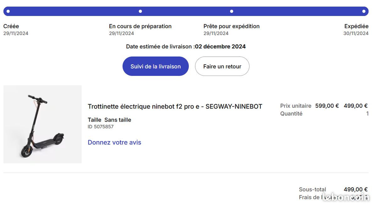 Trotinette electrique SEGWAY NINEBOT (image 4)