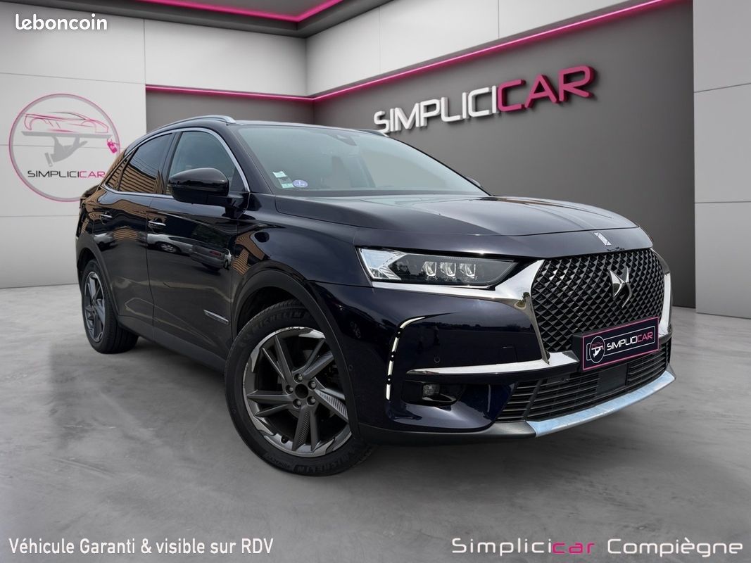DS DS7 CROSSBACK 225 EAT8 Grand Chic Rivoli - Caméra de recul - Sono Focal - Sieges élect à mémoire - Suivi DS à (image 1)