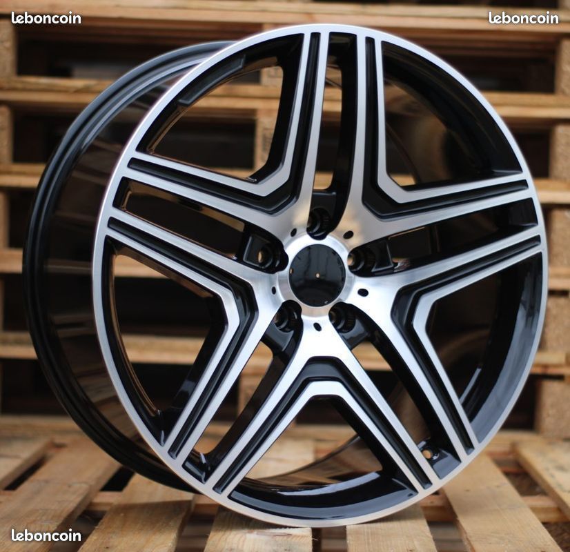 4 Jantes 18" pouces type mercedes ml 63 AMG EJP22 8.5 18 5x112 ET43 classe a cla b c e ml clk slk v (image 1)