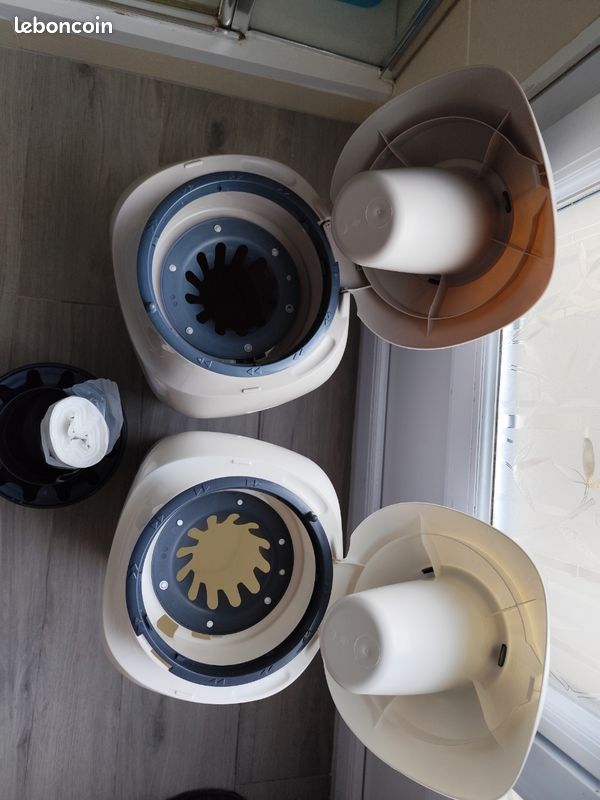 Lot de 2 poubelles à couches tommy tipee sangenic tec + recharge sac (image 4)