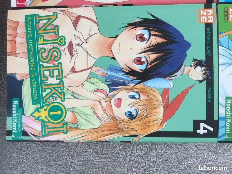 Lot de 4 shônen mangas Nisekoi - Amours, mensonges et yakuzas, de Naoshi Komi (image 8)
