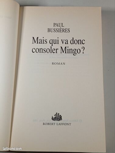 [Livre] Mais qui va donc consoler Mingo? - Bon état (image 2)