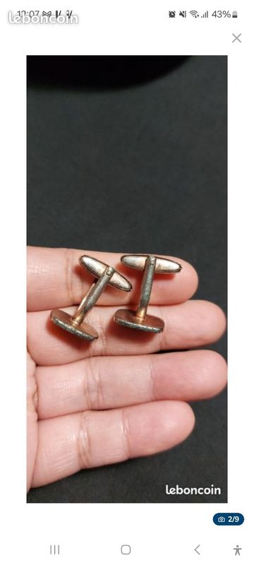 Bijoux Vintage Pour Homme - Helbros Co Avec Manchette, Boutons Et Clip - Accessoires De Style Rétro En Argent