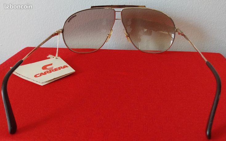 Lunettes De Soleil Carrera 5401 Or/marron - Monture Carrée Vintage - Neuf Jamais Porté