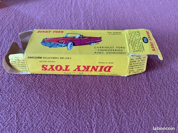 Dinky Toys 555 Ford Thunderbird Cabriolet – Boîte D’origine – VNMIB – Collection