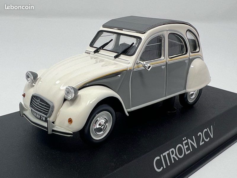 Miniature Citroën 2CV Grise Norev à L'échelle 1:43 - Occasion, Voiture Collection