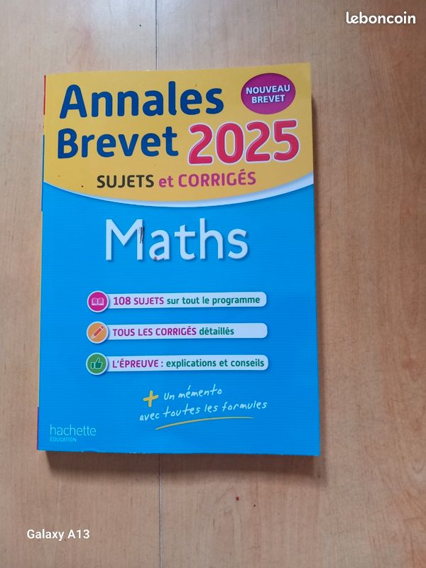 Annales brevet 2025 maths (image 2)