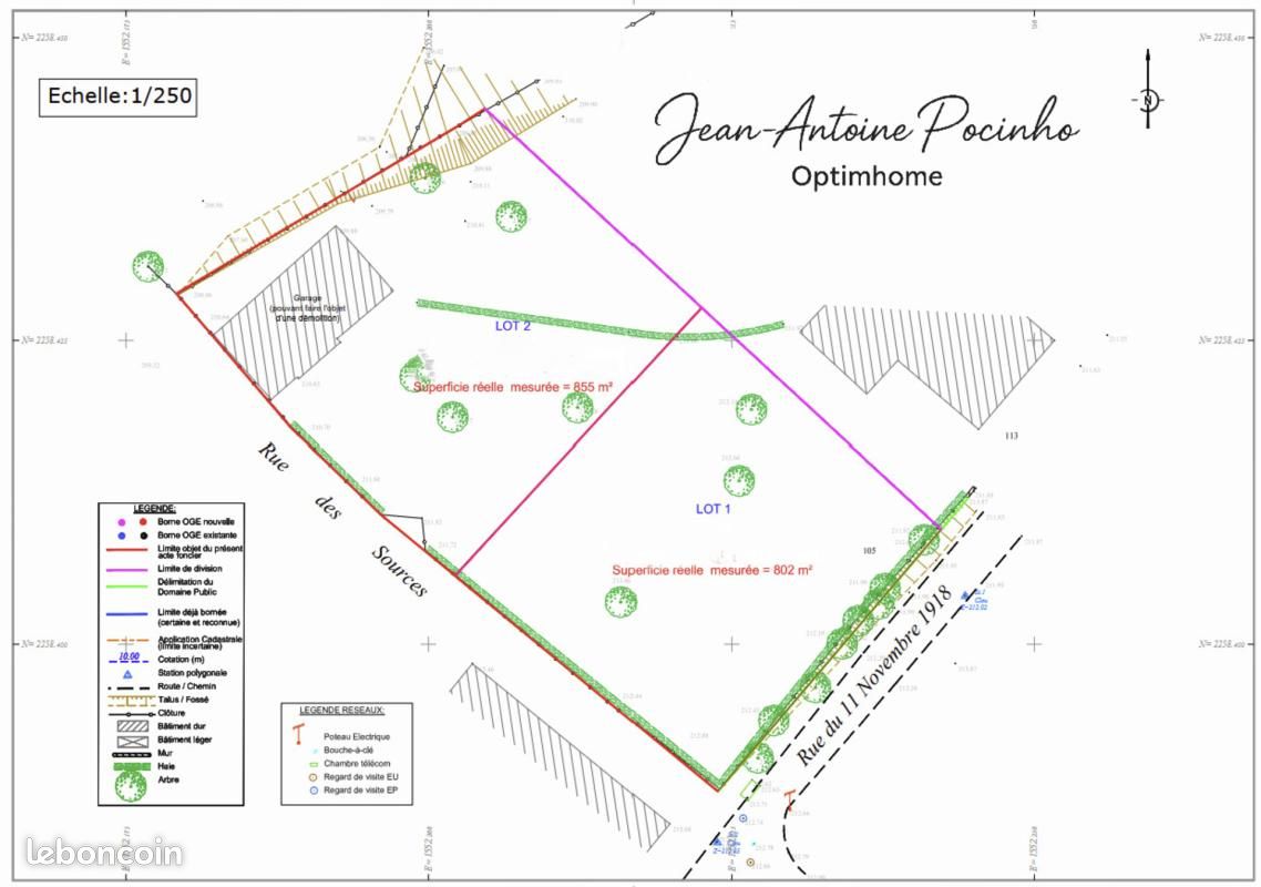 Terrain 855 m² Saint Lys · à Saint-Lys · 99 000 €